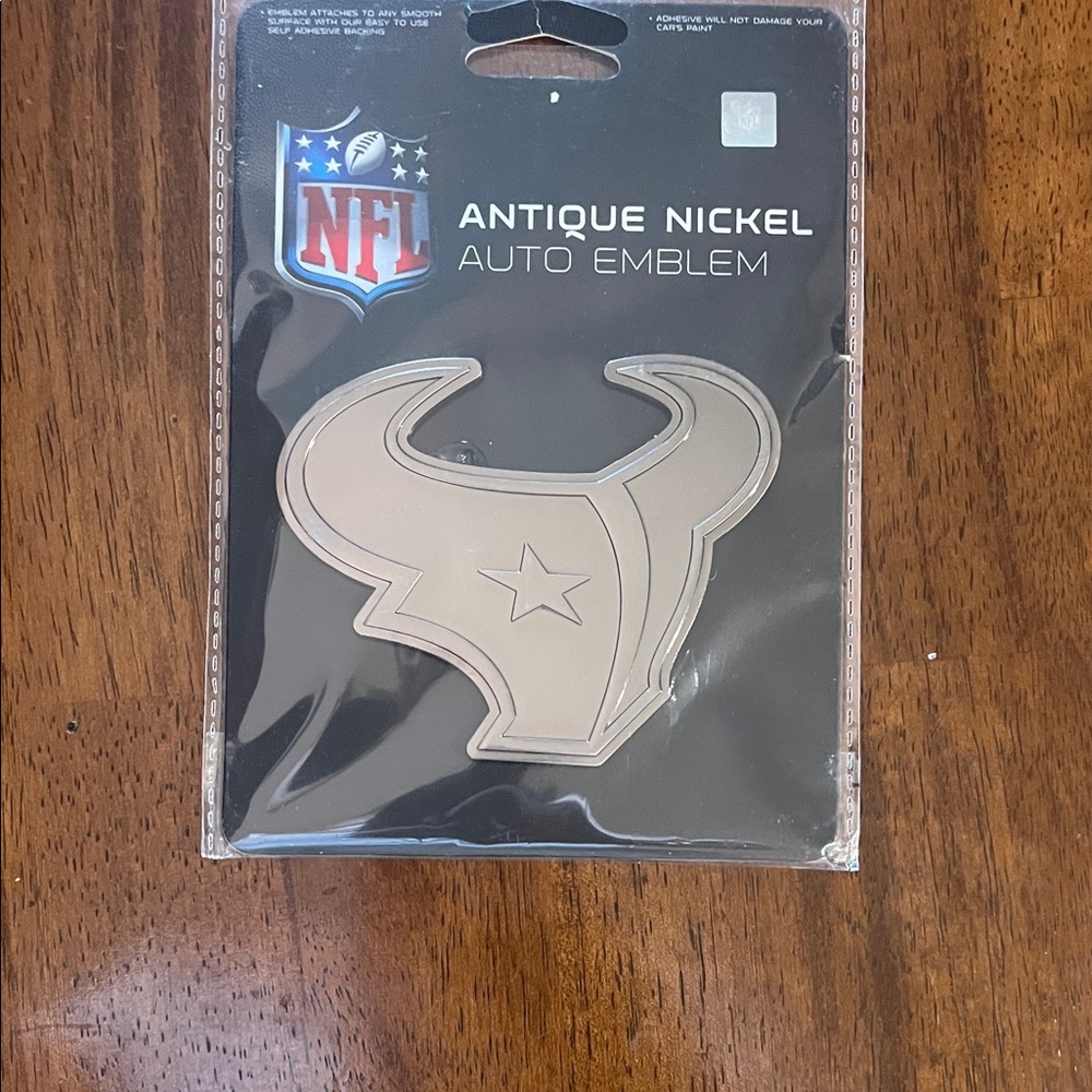 NFL Antique Nickel Auto Emblem